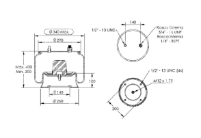 Fuelle de suspension Acoplado