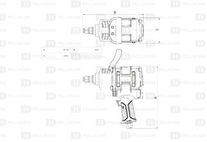 Llave de Impacto Neum&aacute;tico 3/4"