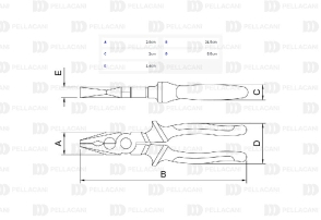 Pinza Universal Aislada 1.000 V 8"
