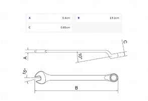 Llave Combinada 7 mm