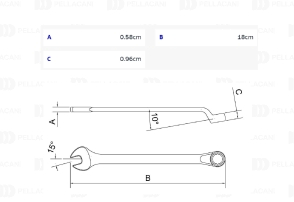 Llave Combinada 13 mm