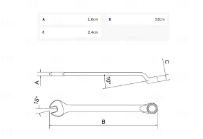 Llave Combinada 46 mm