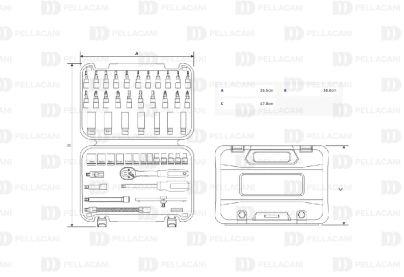 Kit de Herramientas para Talleres 52 piezas