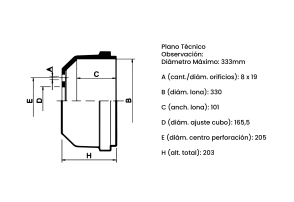 Campana de Freno Trasera Ford F4000