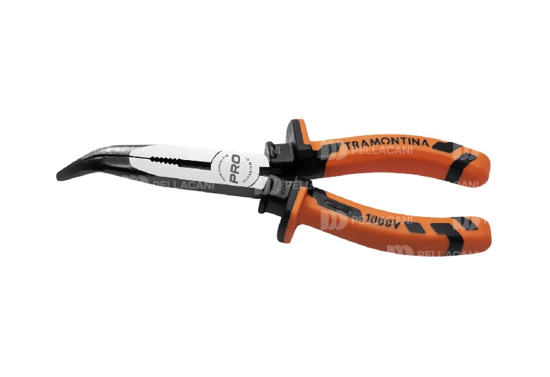 Pinza Punta Curva Aislada 1.000 V 8"