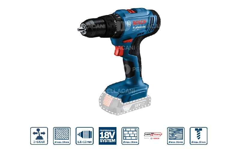 Taladro Percutor Inal&aacute;mbrico Bosch GSB 183-LI