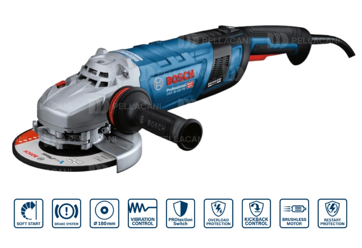 Amoladora Bosch PRO HEAVY DUTY GWS 30-180 PB