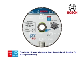 Disco Corte Bosch PRO P/Acero inox 180x1,6mm