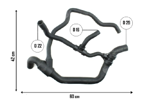 Manguera Inferior Radiador Renault