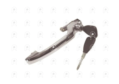 Manija exterior de puerta negra MB 608 1114