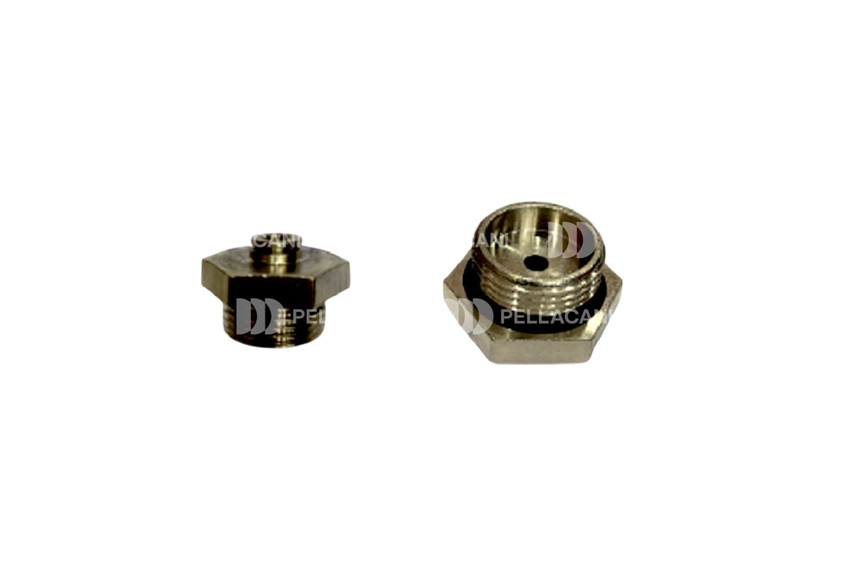 Conector Recto Tubo 8mm Rosca 16mm