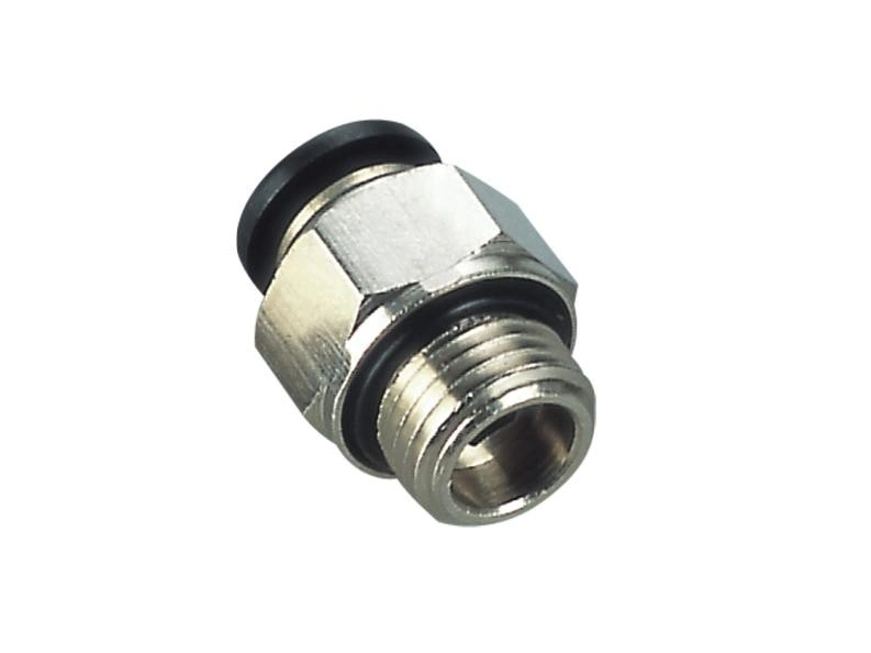 Conector Recto Tubo 3/8 Rosca 3/8 O-Ring x10
