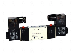 Electroválvula 5/2 vías DC12v 1/4" T2