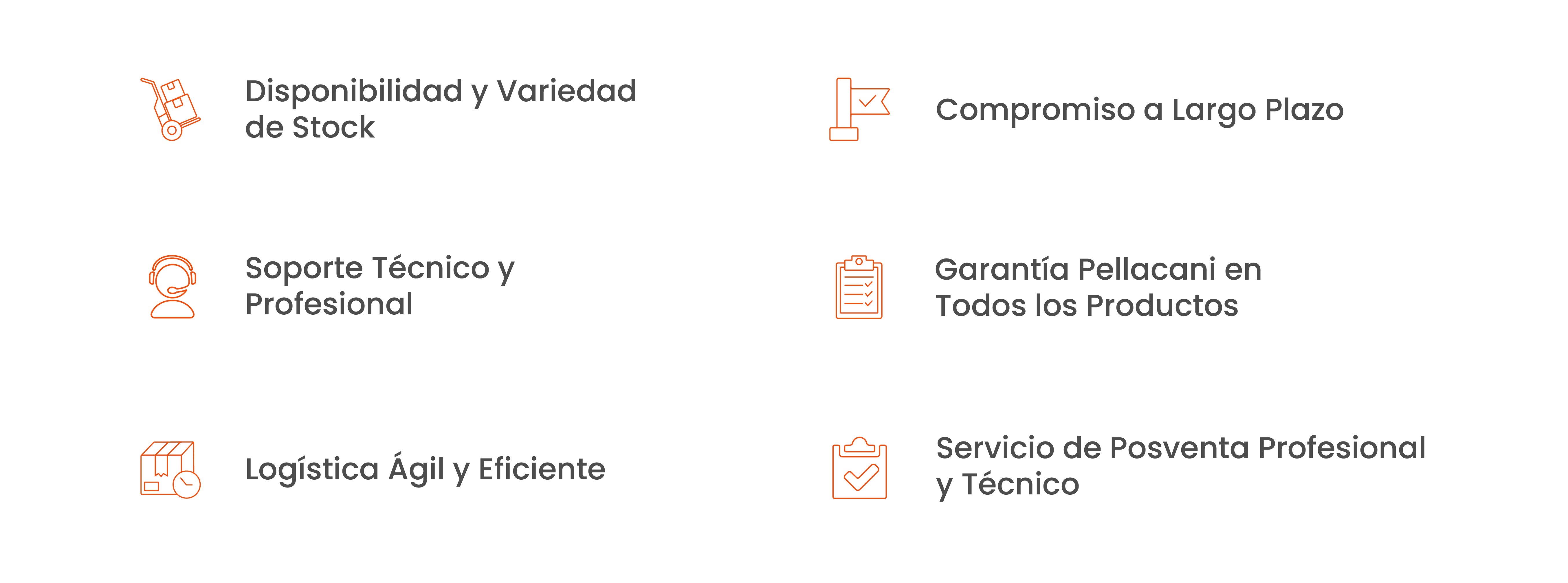Garant&iacute;a de disponibilidad y variedad de stock con compromiso a largo plazo en Pellacani Store, proveedor mayorista confiable.